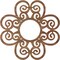 Ekena Millwork Cohen Wood Fretwork Pierced Ceiling Medallion, Walnut, 20"OD x 6 7/8"ID x 3/8"T CMWP20X20X0375COWA - alternate 5